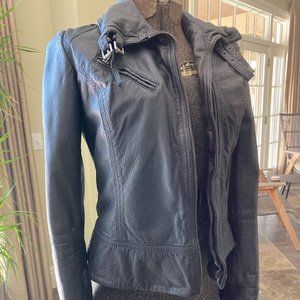 ALLSAINTS Belvedere black leather jacket